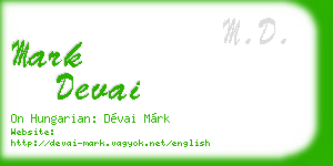 mark devai business card
